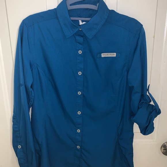 Field and Stream Womens long sleeve Fishing Shirt w/ Pocket! - Picture 1 of 8